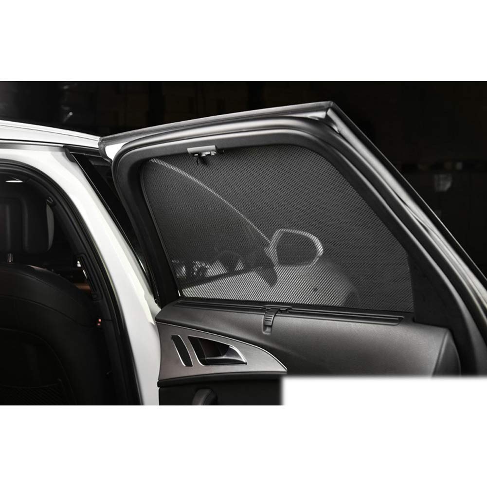 Set de Car Shades compatible avec Volkswagen Polo VI (AW) 5-portes 2017-, Noir