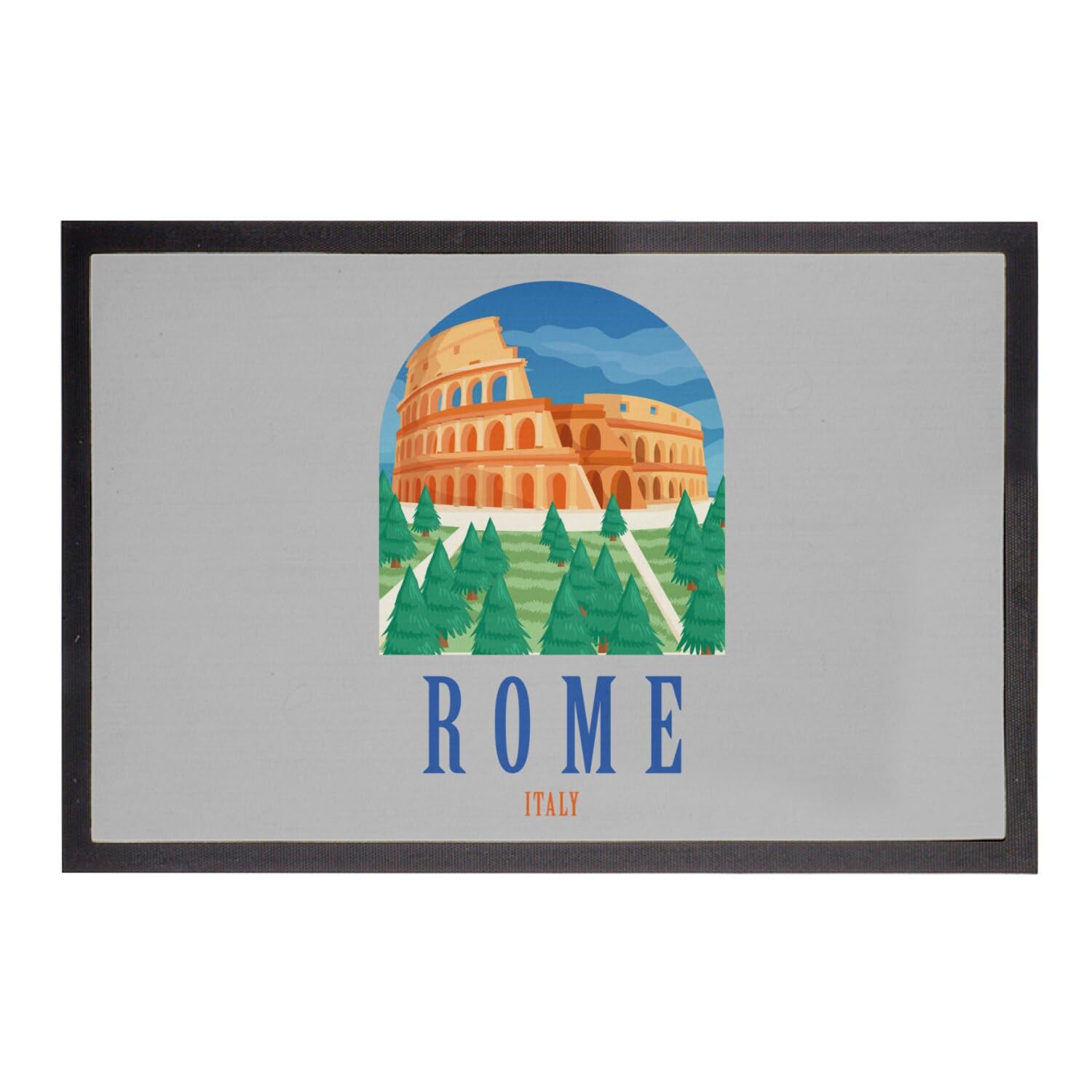 Paillasson Gris Rome Italie pour garder une entrée propre