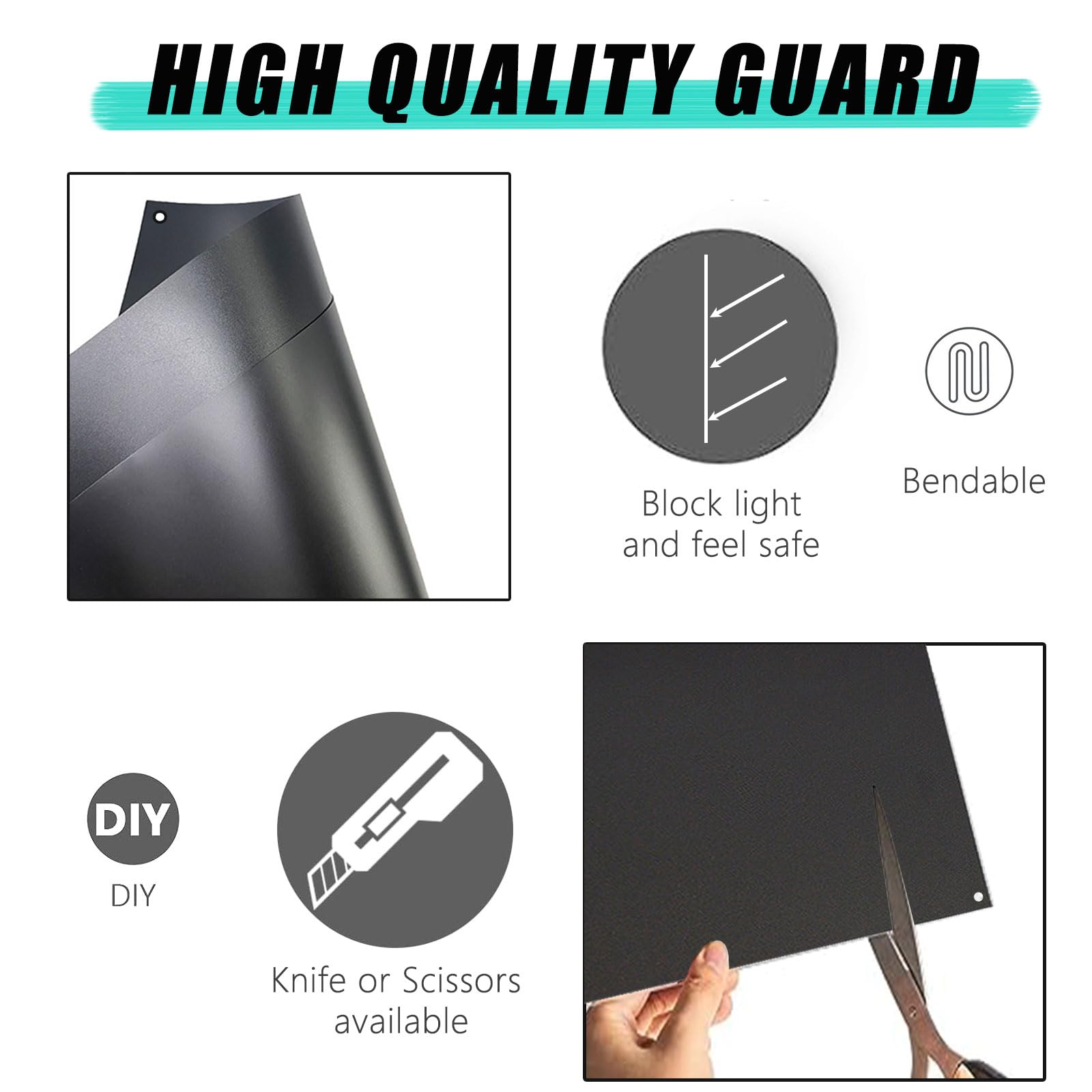 Oncpcare 6 Pack Pet Cage Liner Protection 10'' x 8.2'' Rabbit Urine Guard Clear Edge Liner Guinea Pig Side Lining Habitat Siding Small Animal Cage Accessories - Image 4