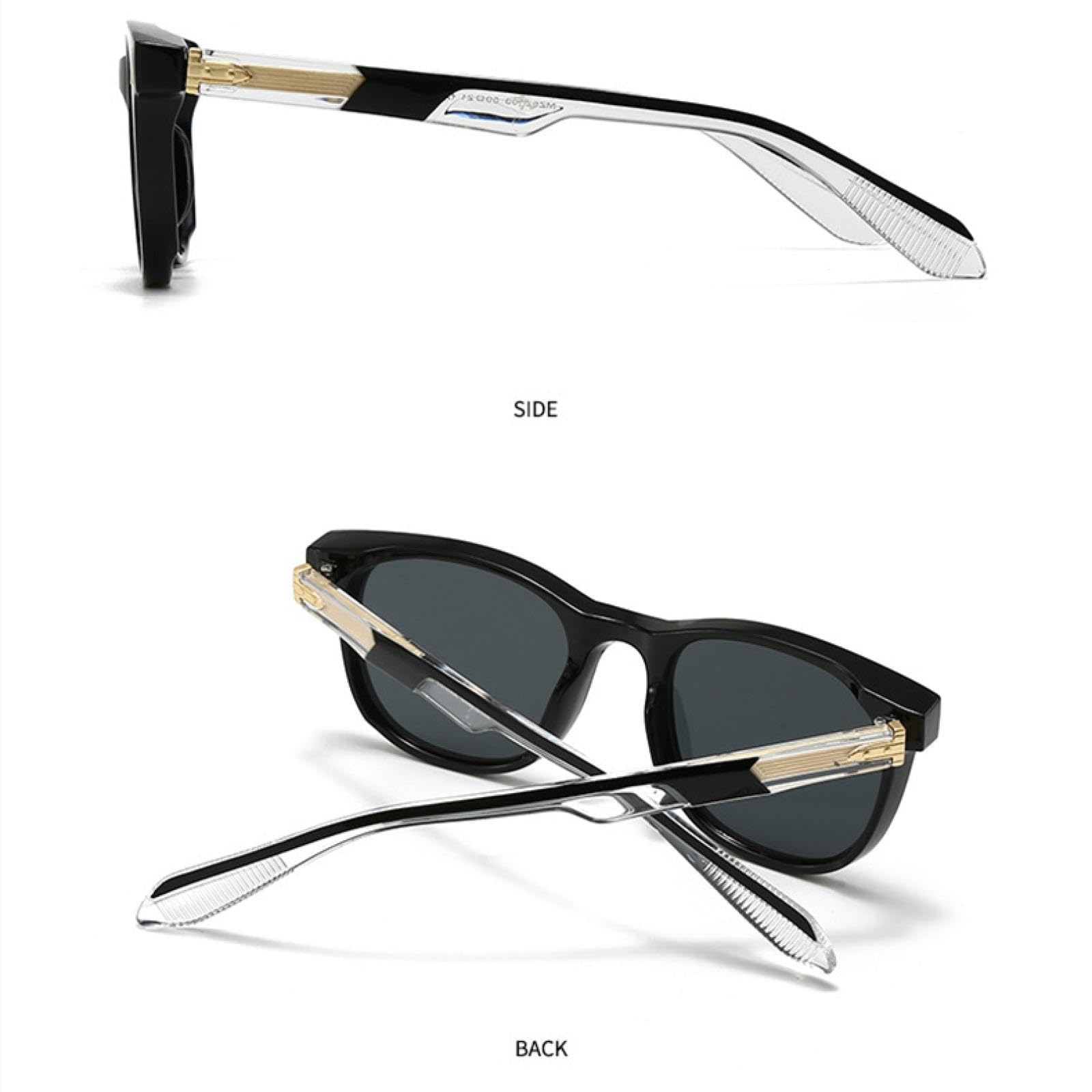 Occhiali da sole ovali vintage da donna e da uomo, di lusso, alla moda, con rivetti punk, UV400