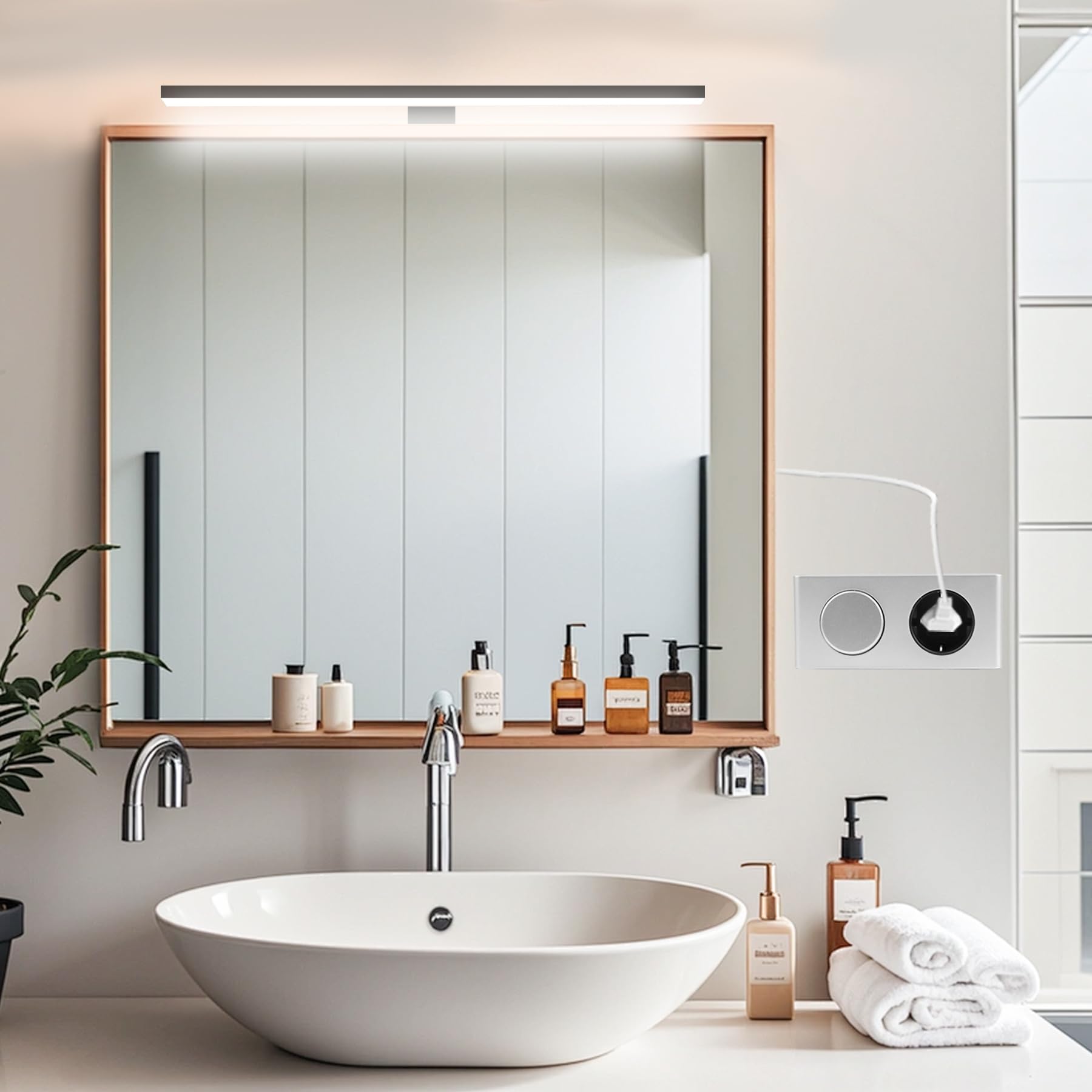 LED Spiegelleuchte Badezimmer 10W 820LM 40cm Neutralweiß 4000K