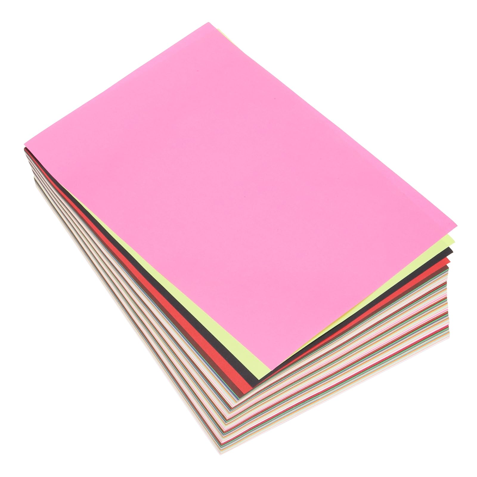 sourcing map 100 Sheet Origami Paper Double Sided 20 Colors A4
