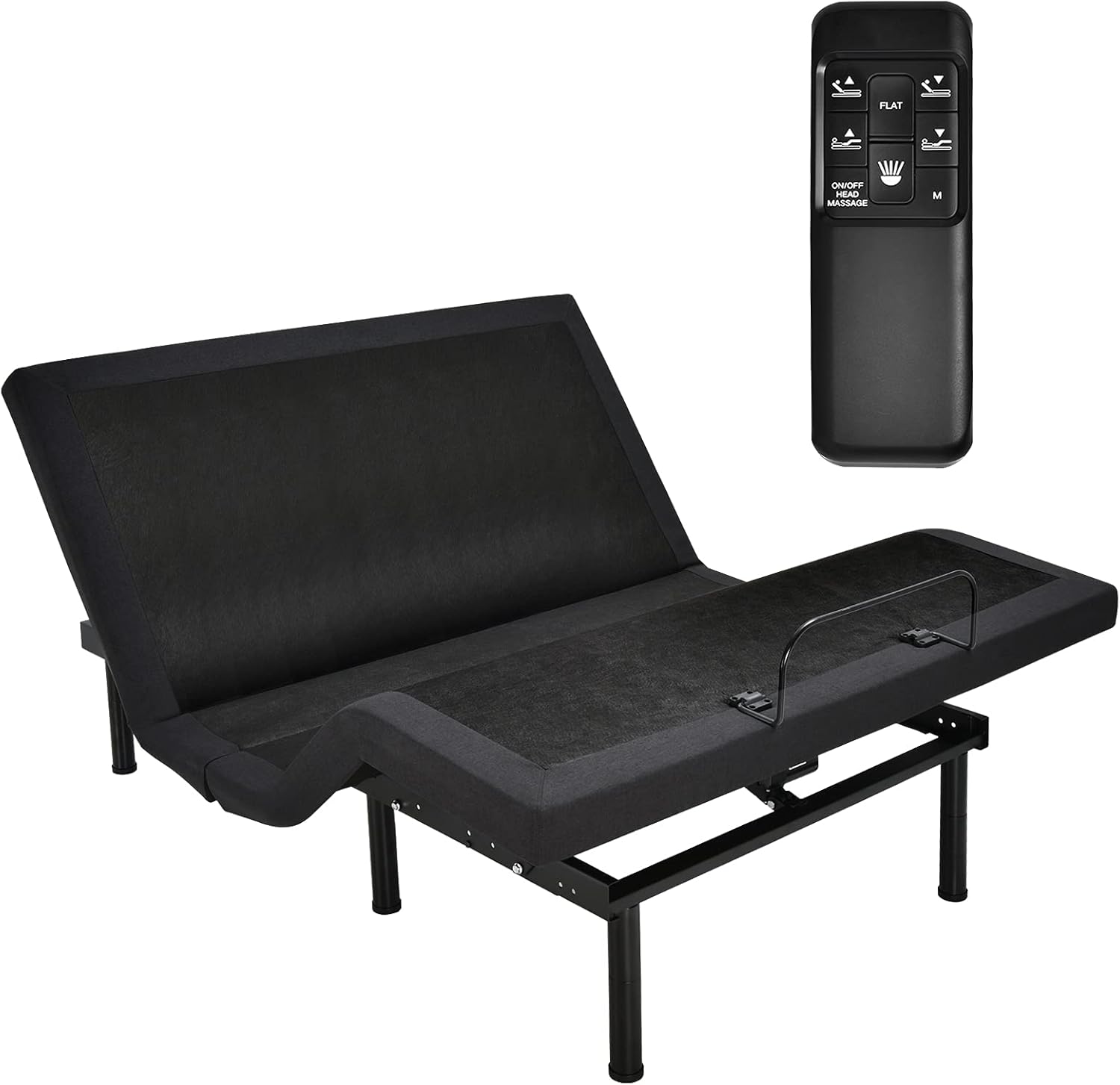 Giantex Adjustable Bed Base with Massage, Wireless Zero