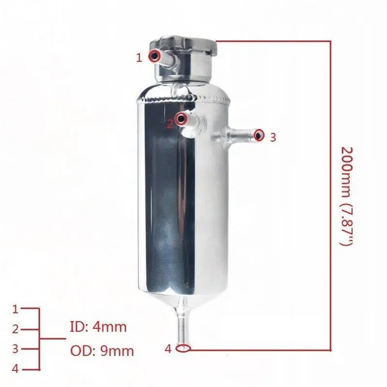 D'Expansion Vase Liquide Réservoir De Liquide De Refroidissement Universel De 350 Ml Avec Bouchon D'expansion Et Réservoir D'eau De Récupération