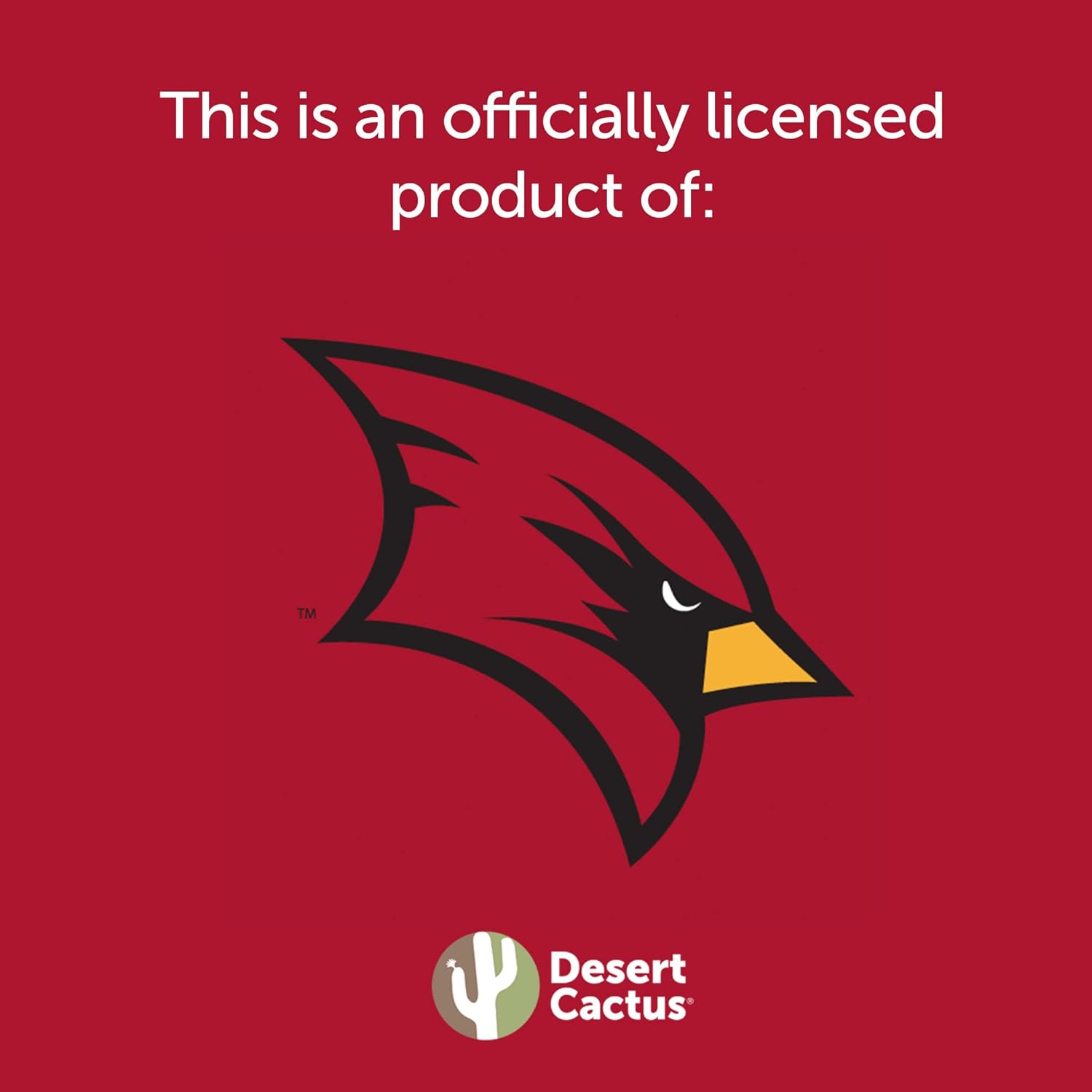 Desert Cactus Saginaw Valley State University Patch – Embroidered Iron On/Sew On Applique for Blazers, Jackets, Backpacks, Bags, Hats & Tactical Gear – Cardinals (Patch - Design A) (Pack of 2)