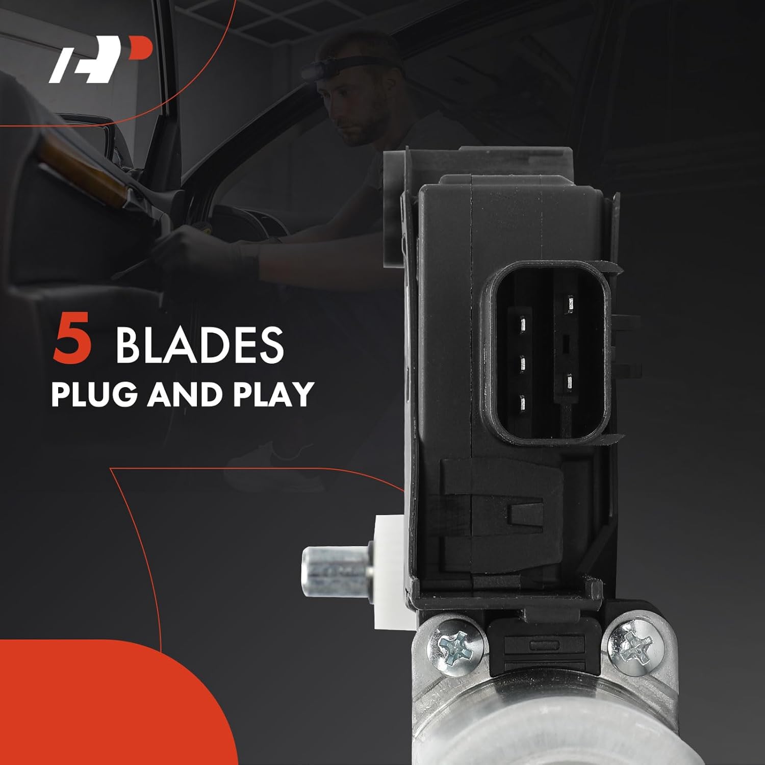 A-Premium Power Window Lift Motor Compatible with Ram 1500 2019-2023 & Jeep Grand Wagoneer 2022-2023, Wagoneer 2022-2023, Front Right Passenger Side