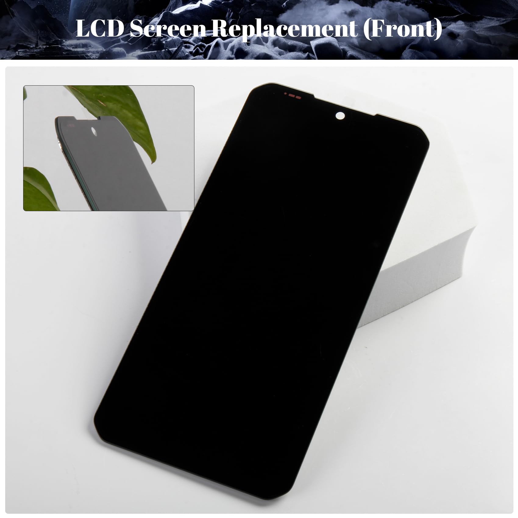 Schermo di ricambio per Doogee S100/S100 Pro, display LCD per Doogee S100 Pro, touch screen, digitalizzatore con kit di riparazione (nero)