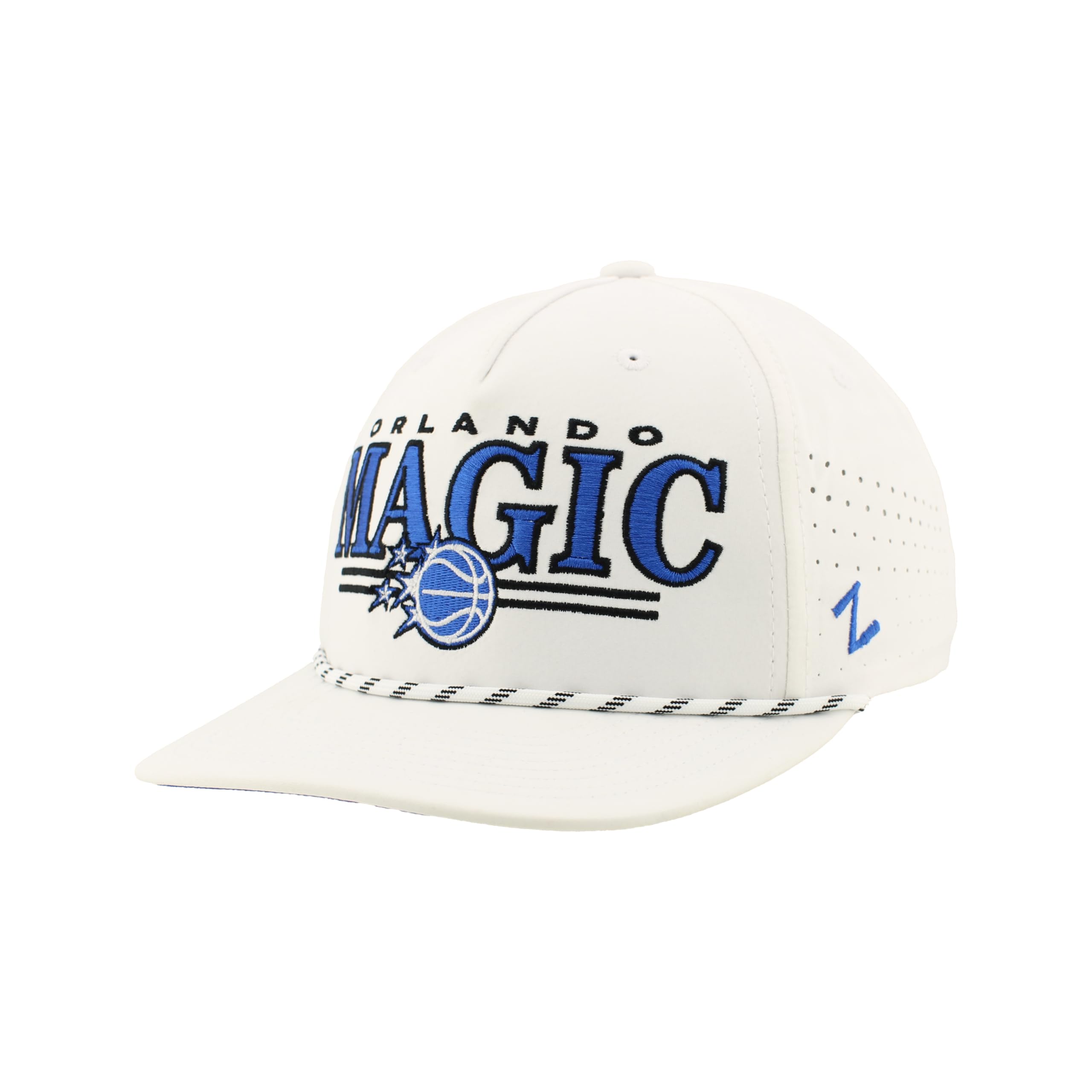 ZHATS NBA Unisex-Adult NBA Officially Licensed Rope Hat Snapback Performance Regalia White โ image 1