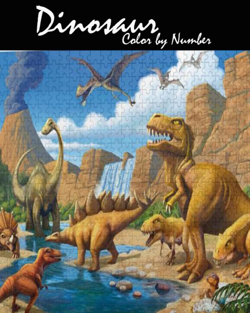 Dinosaur Color by Number