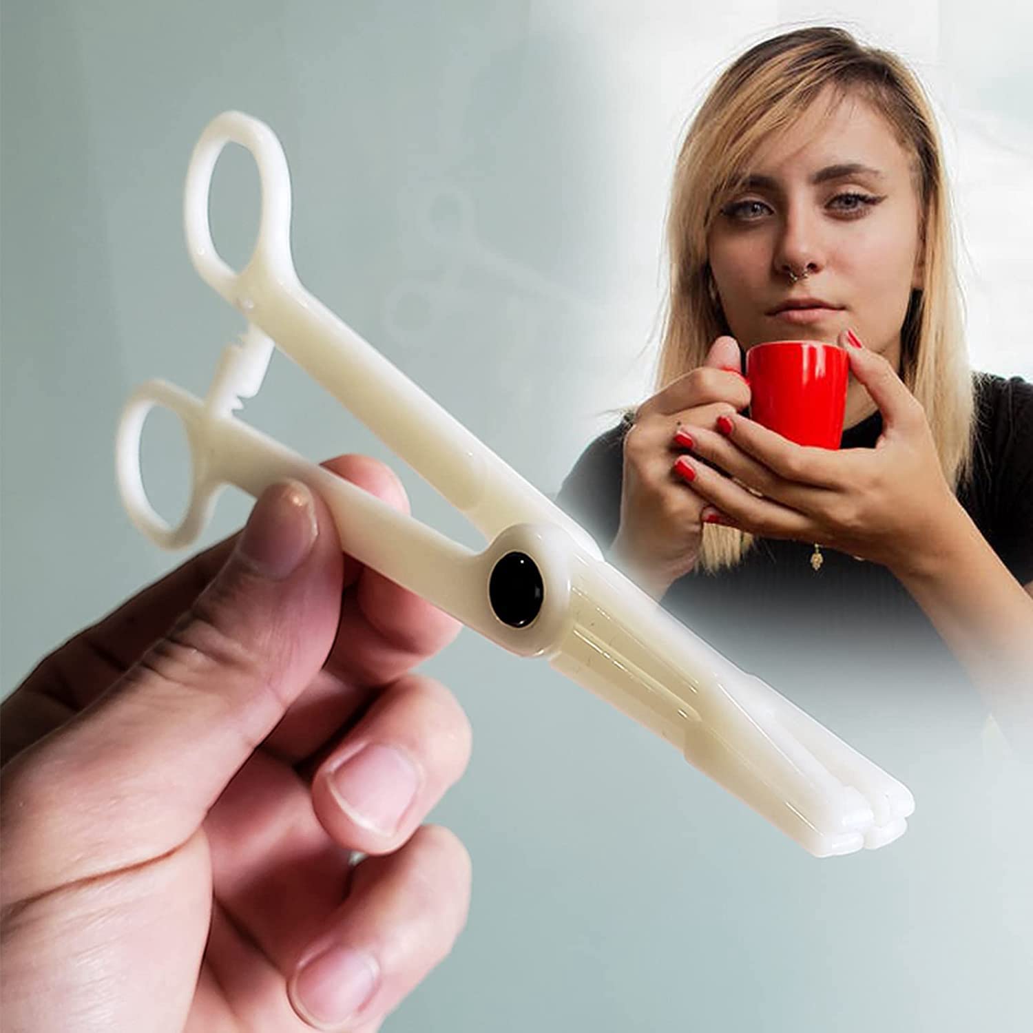 2 Pezzi/set Barbell Piercing Trasversale Lingua A Punta Curva Per La Lingua E Piercing Superiore Del Labbro In Acciaio Inossidabile Per Il Corpo | SHEIN ALIA - Foto 8