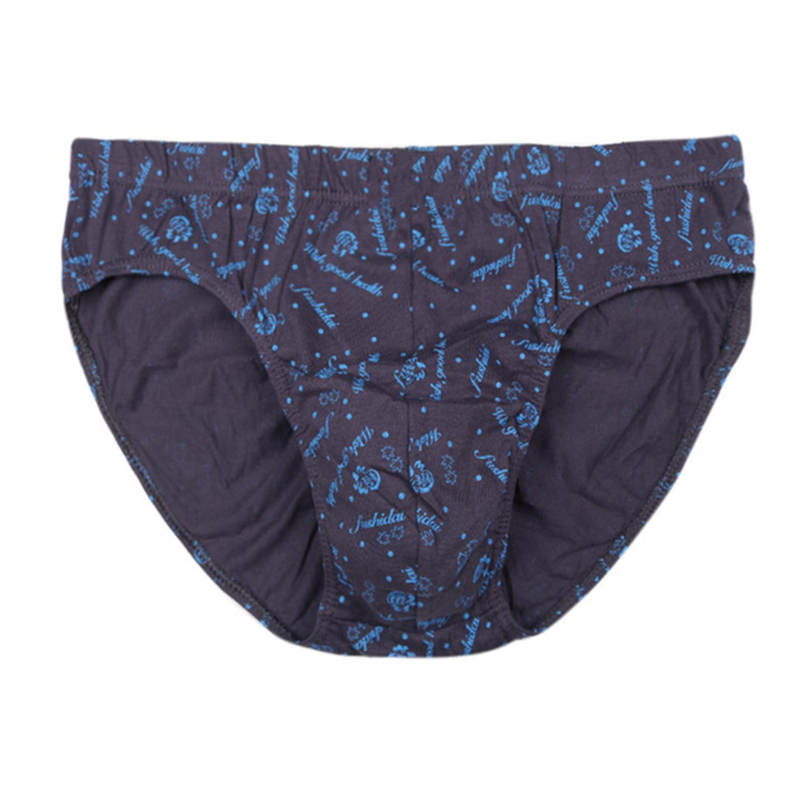 Boxer Uomo 4 Pack Biancheria Intima da Uomo in Cotone Slips Traspirante Sciolto Middledged Vita Media Slip L-6Xl-4 Gray,5XL