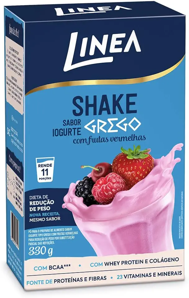 Linea Shake em Pó Sabor Iogurte com Frutas Vermelhas 330g