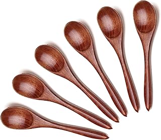 Aputue Small Wooden Teaspoons
