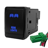 Vista 6 de Interruptor de botón para compresor de aire azul de 12 V para Nissan Qashqai Pathfinder R52 Navara NP300 X-Trail T32 Interruptor de consola