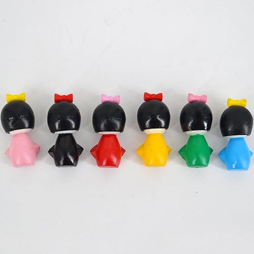 Miniatura 6 de Kit de adornos en miniatura de 6 piezas de kimono, diseño de hadas, decoración del hogar, accesorios para llavero