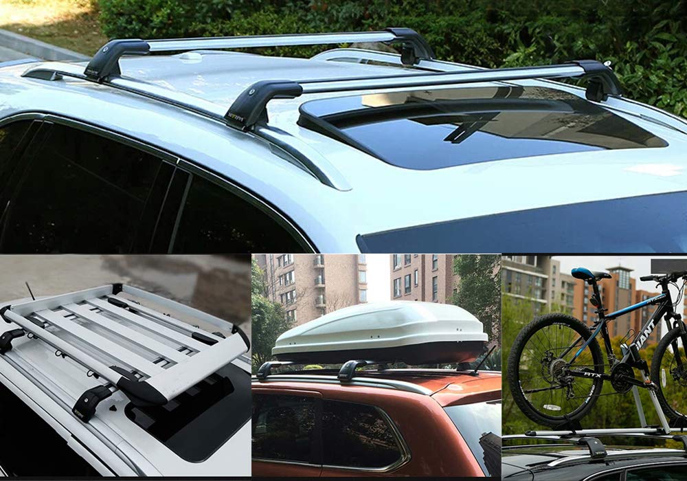 Portapacchi OMAC Per Jeep Renegade 2015-2024 | Alluminio Nero, Carico 75 Kg | Montaggio Facile