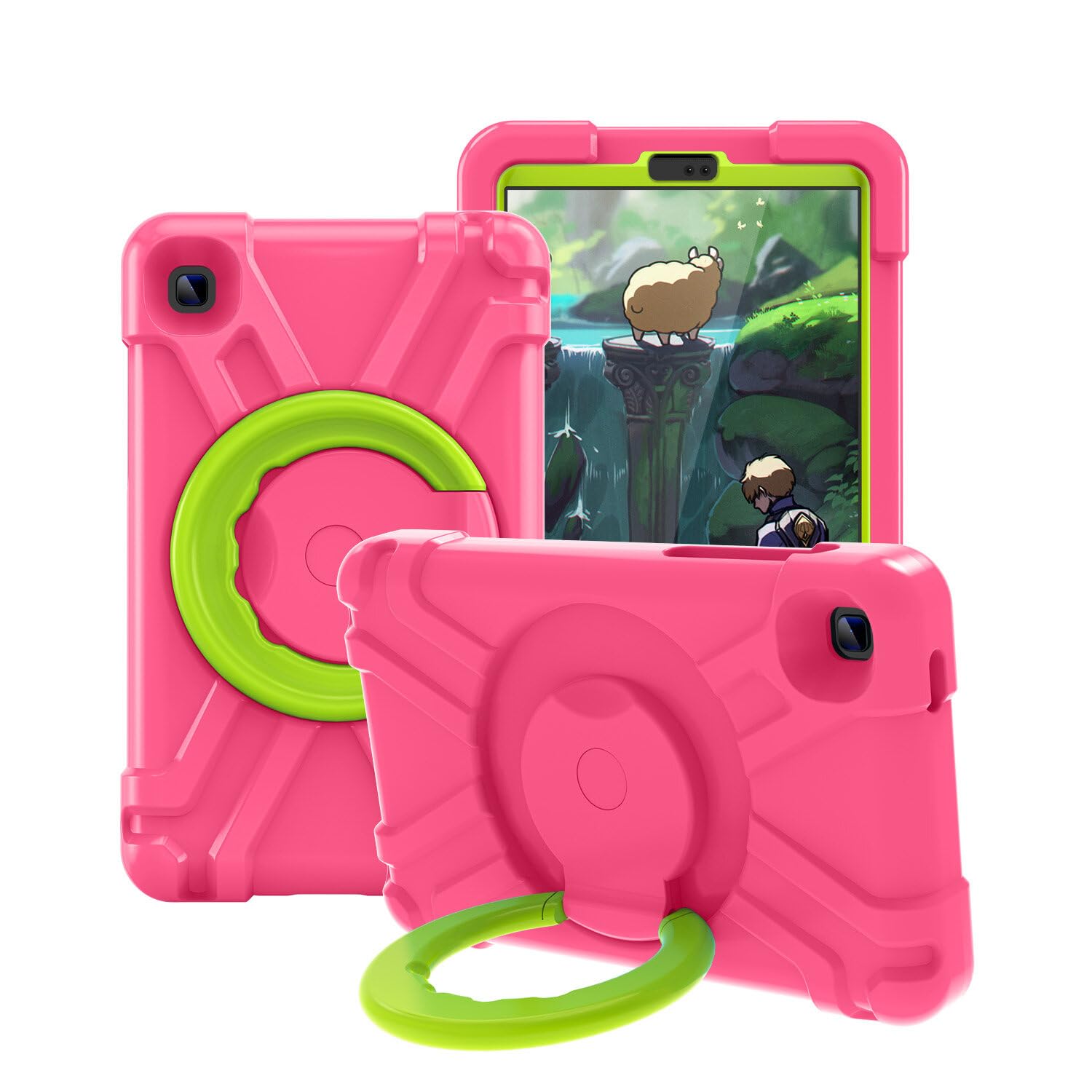 AKABEILA Compatible with Samsung Galaxy Tab A7 Lite T220/T225 Tablet Case，Rugged Kids Case with Stand Lightweight Shockproof Kids Friendly Tablet