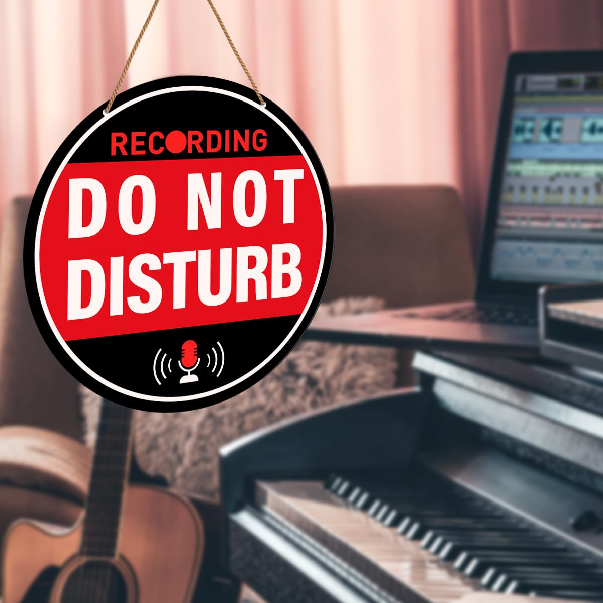 Amazon.com: HSNBT Recording Studio Door Sign, Recording in