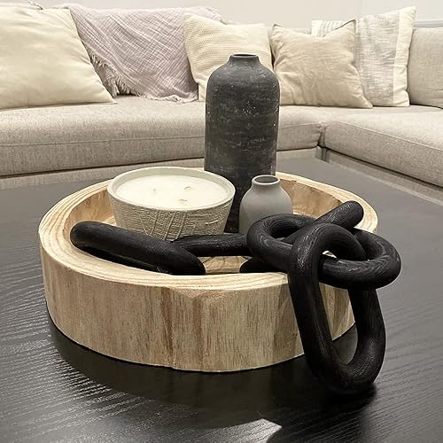 HMASYO 3 objetos decorativos de arco de madera, decoración de mesa auxiliar, decoración de estante con diseño de arco estético, detalles neutros de