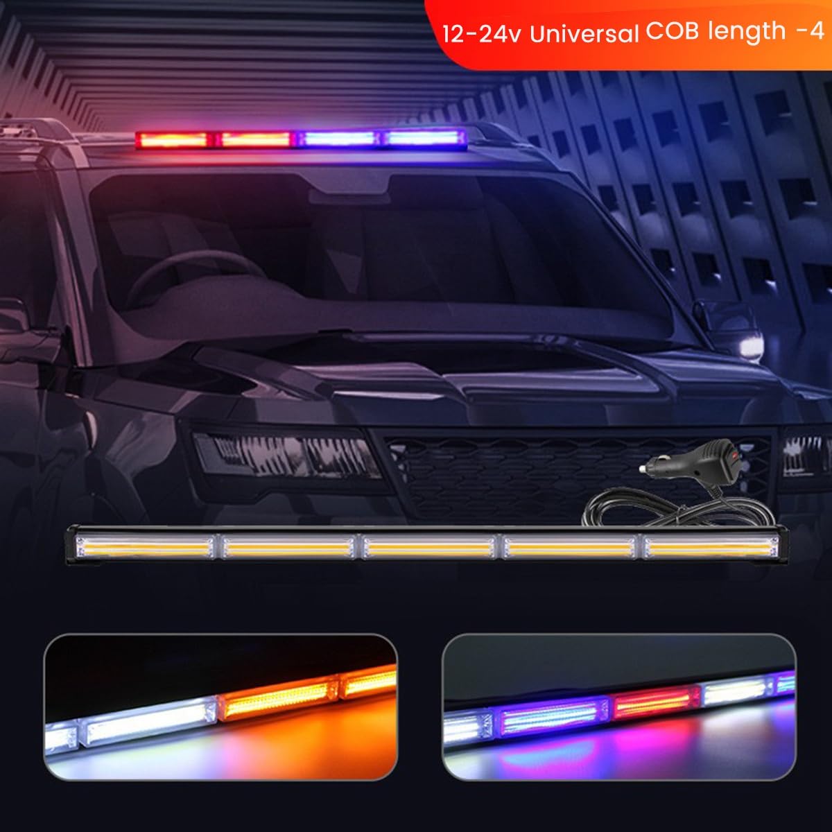Luci Lampeggianti per Auto Luci di Segnalazione A LED Luci Lampeggianti Luci per Auto Luce Blu