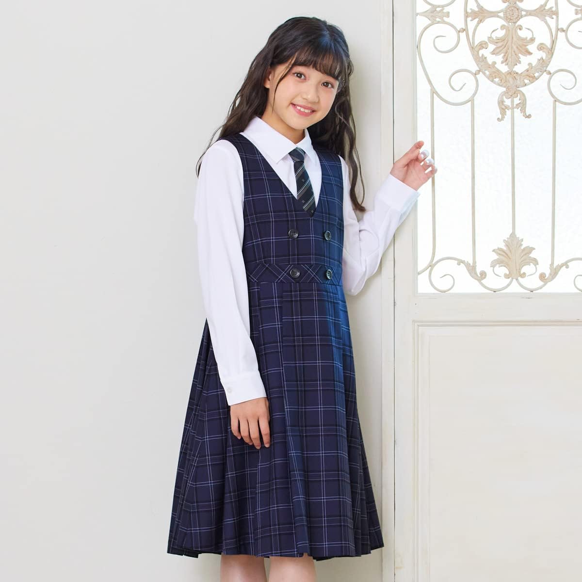 ショパン] 卒業式 スーツ 小学生 女の子 フォーマル ジュニア 150cm