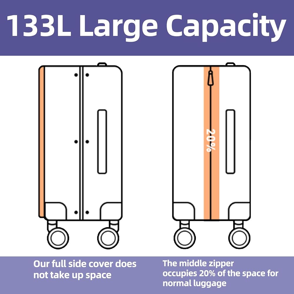 Amazon.com: Kaleenie 29 Inch Luggage with Expansion & Side