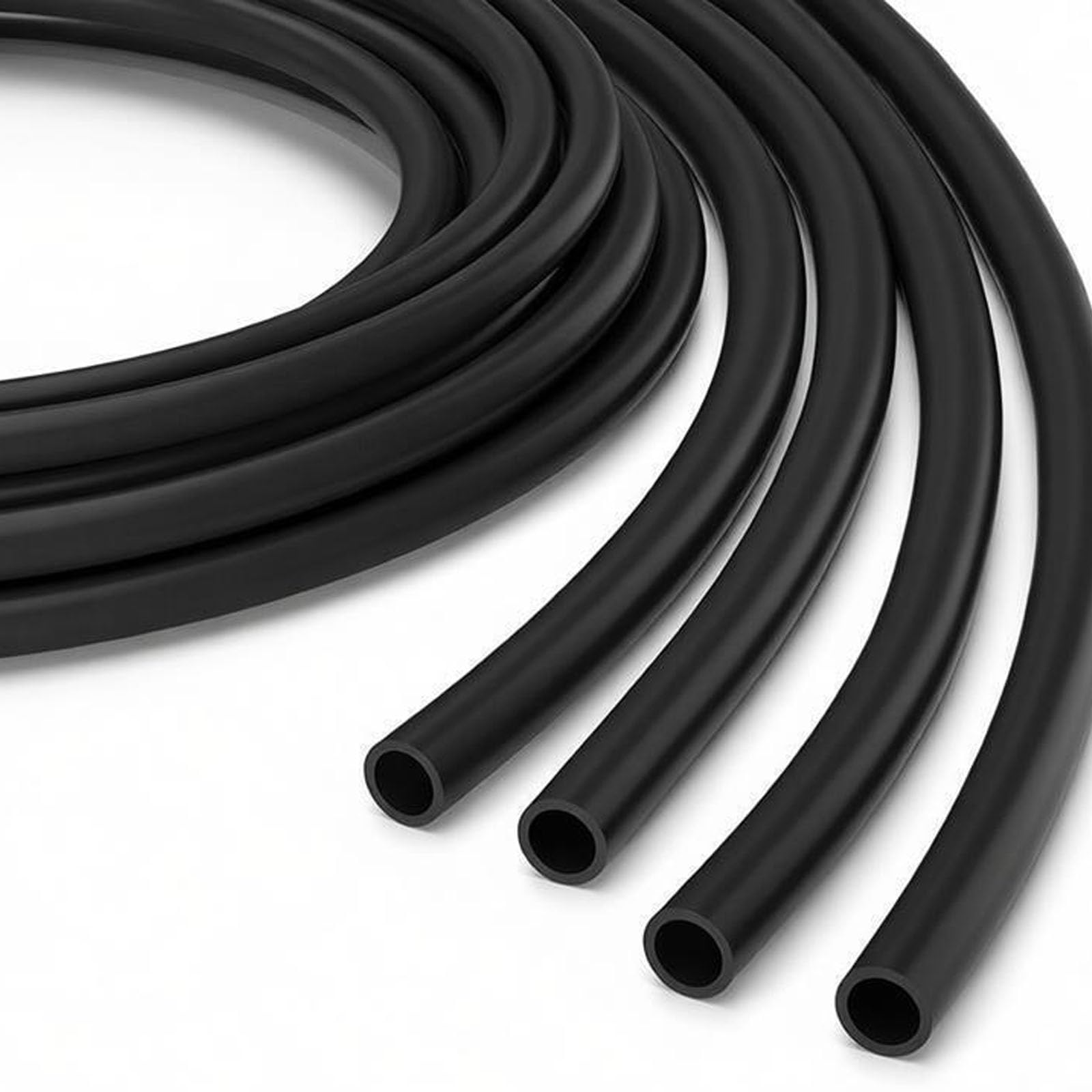 CXGBQSJ Black Teflon Tube Fluoropolymer Tubing for Chemical Processing Fluid Transfer and High Temperature Engineering Applications,ID3*OD6mm/5m