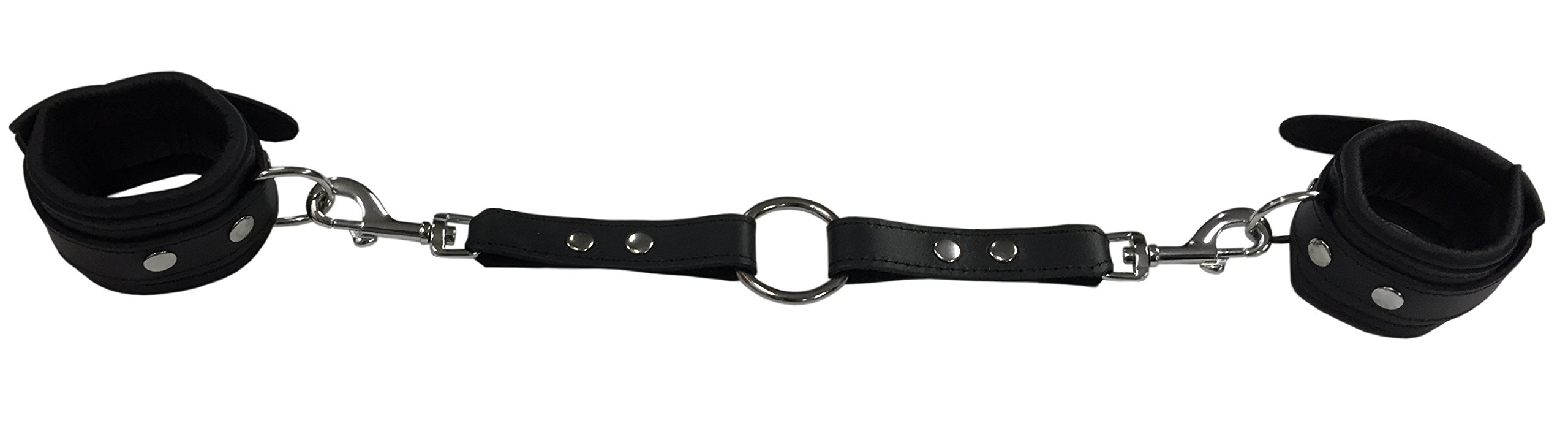 BDSM Bondage Leder Handfesseln gepolstert mit Leder Verbindung