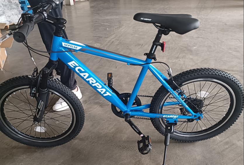 KIAPALNO 20 inch Kids Bike 7 speeds Blue White