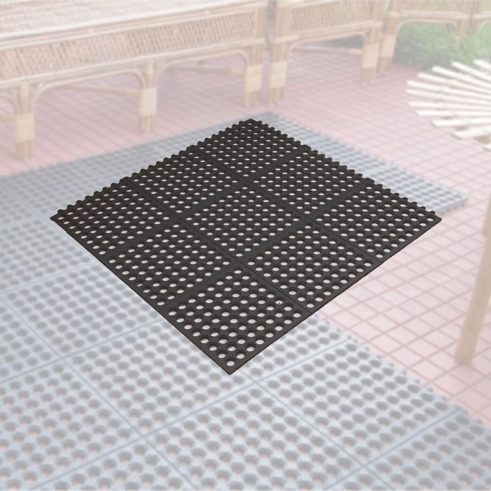 Amazon.co.jp: 滑り止めマット 穴あき ゴムマット 屋外 すべり止め
