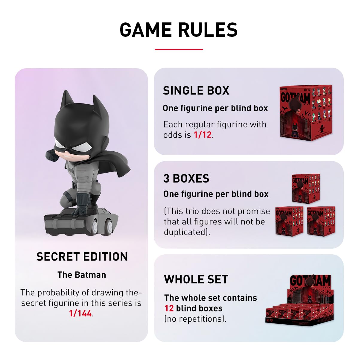 Amazon.co.jp: POPMART DC GOTHAM CITY シリーズ【ピース】 ポップ