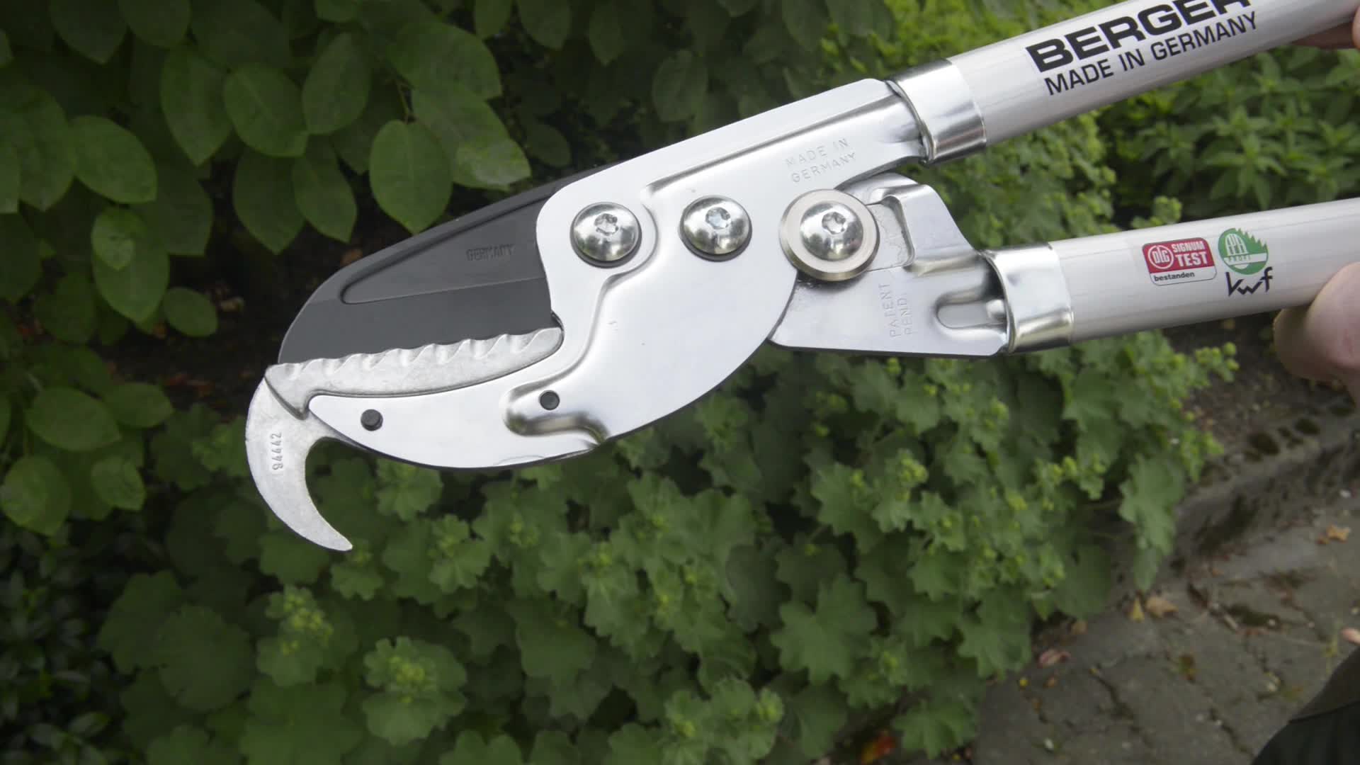 BERGER Amboss Astschere 4255 | Profi-Astschere mit ReiÃhaken & Kraftübersetzung für max. Hebelwirkung | Schneidkopf aus Hochleistungsstahl | Für Hart- & Totholz | KWF-zertifiziert & Made in Germany – Bild 7