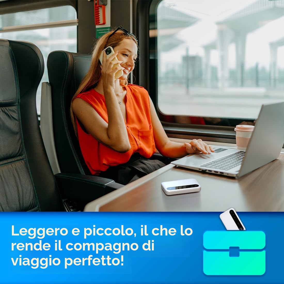 ZTE U50, Punto di accesso WiFi portatile 5G con slot SIM sbloccato, Modem router 5G a basso costo per 32 dispositivi domestici/professionali, 5G e 4G+, AX1800 WiFi 6, fino a 32 dispositivi