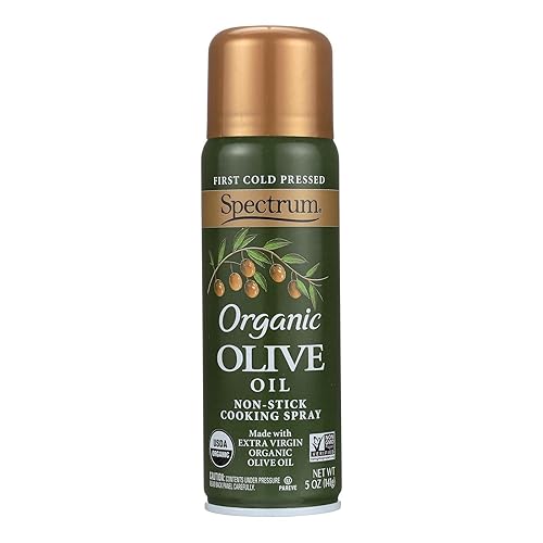 Spectrum Naturals Spray de aceite de oliva virgen extra orgánico, 5 onzas, 6 por caja. 6