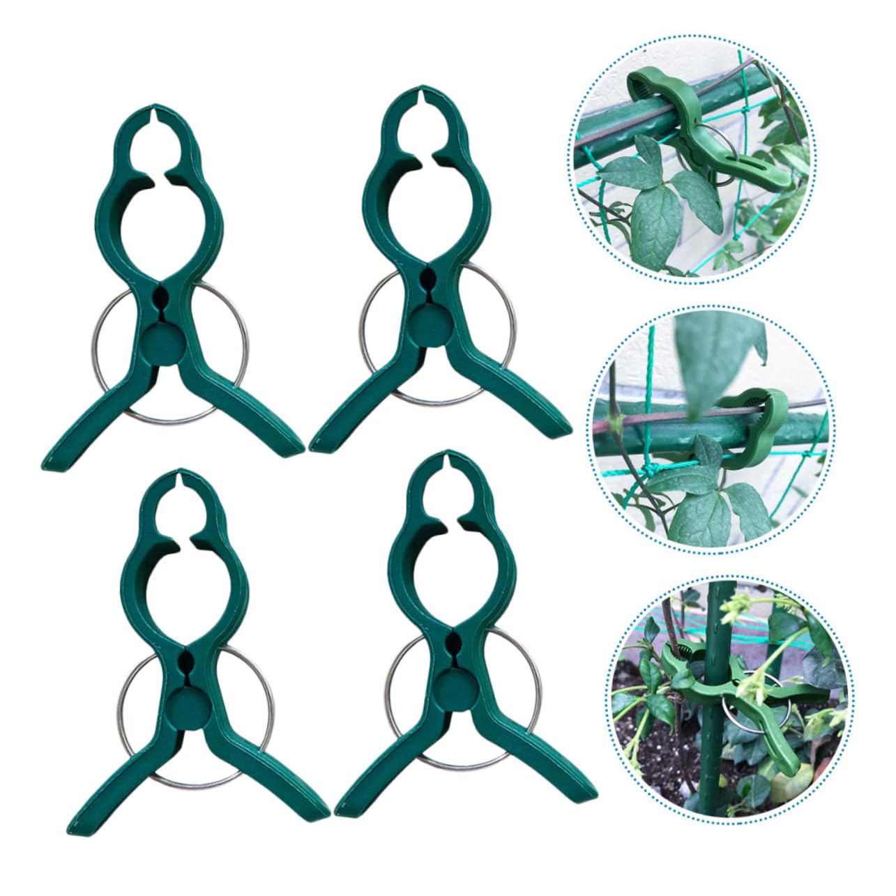 NOLITOY 60 Piezas Clips de Soporte para Plantas de Jardín Pinzas Resistentes para Tomates y Orquídeas Fijación Segura para Tallos y Enredaderas para Cultivo y Jardinería Doméstica