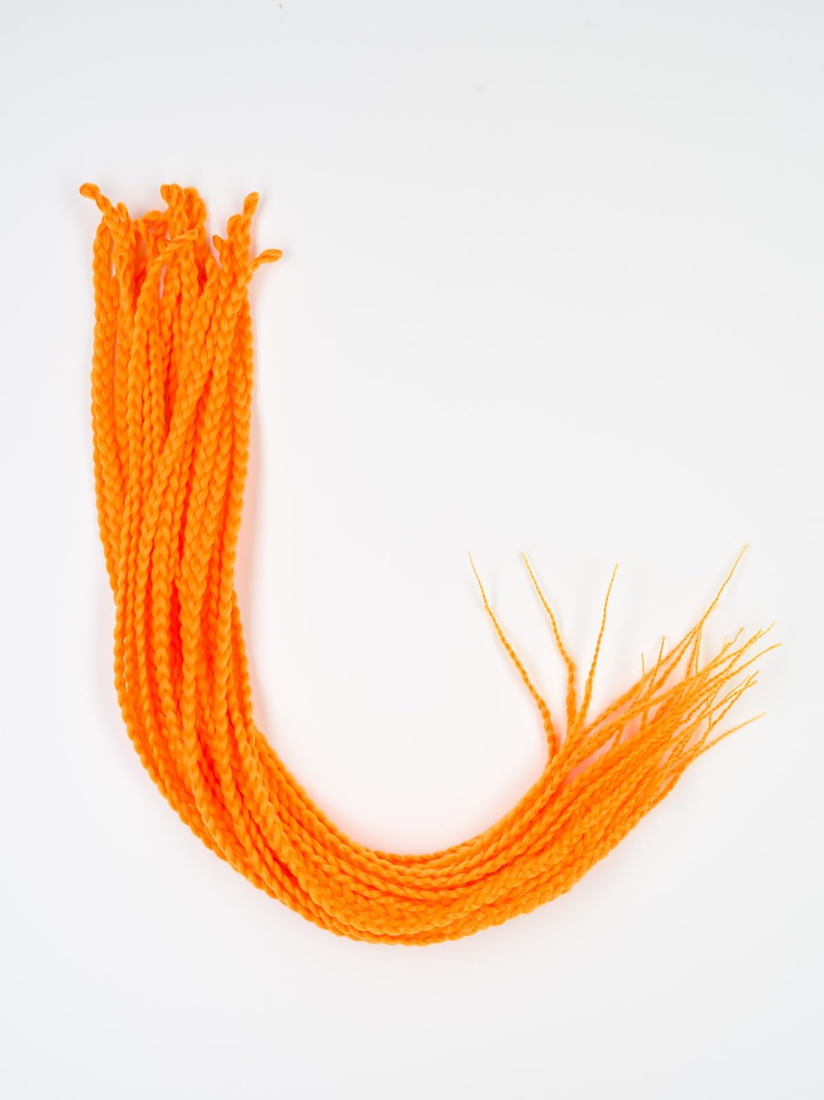 DreadLab - Box Braids Pre-Looped Senegalese Twists Single Ended (24"/ 60cm) (#20 Orange), 24 inches