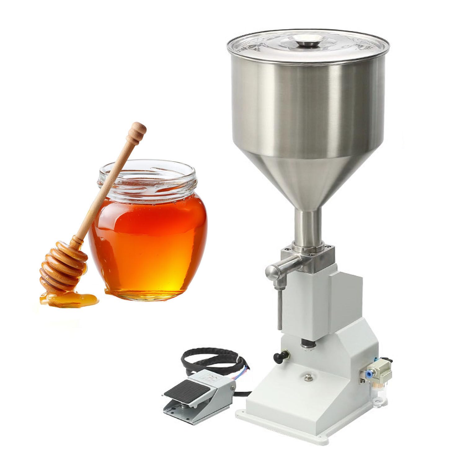 Machine de Remplissage Liquide et Pâte en Acier Inox 304 de 5 à 50ml 50ml