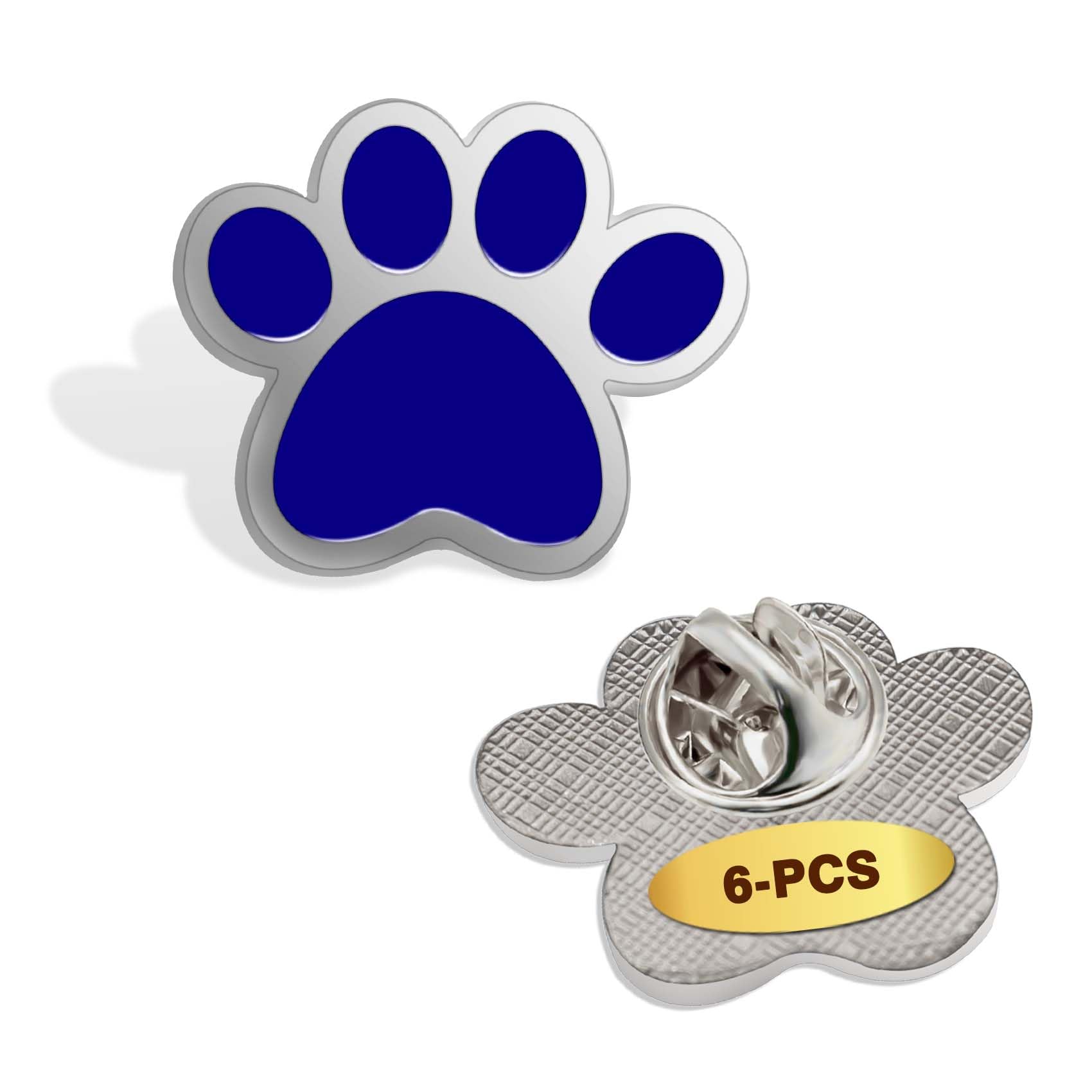 6/12/50/100Pcs Multiple Colour Paw Award Lapel Pin 1 “ -School Student Awards Mascot Brooch Animal Badge For Clothes Bags Hats