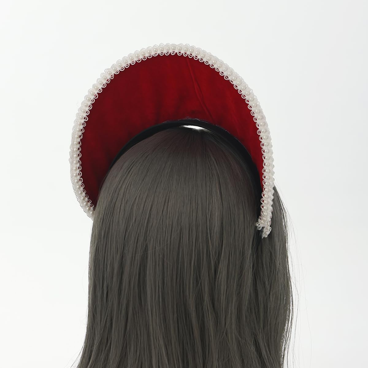 BPURB Tudor Queen Coronet Sombrero con Capucha para Mujer Anne Boleyn Sombrero Isabelino Diadema Francesa Real para Cosplay Fiesta