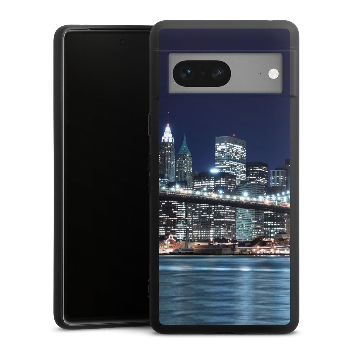 Coque silicone Google Pixel 7 anti-choc et robuste motif Brooklyn Bridge - 2
