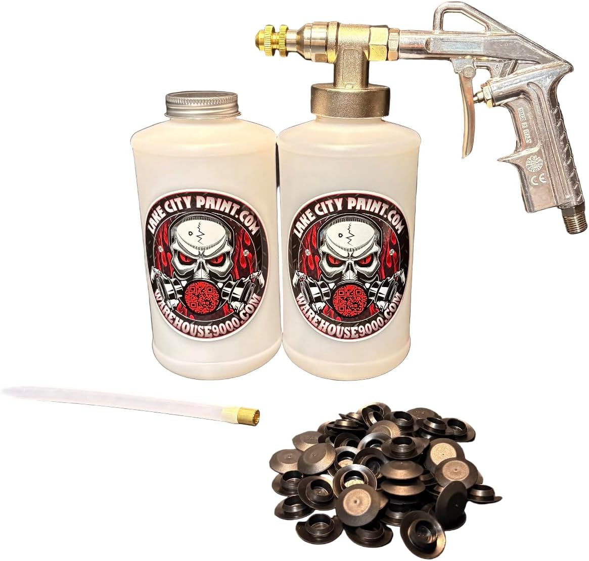 Pro Undercoating Gun - Straight Wand Kit (2 W Quart Bottles)