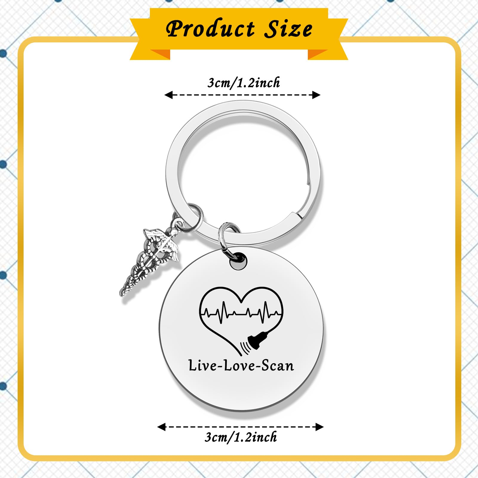 Sonographer Gifts for Women Men Sonographer Appreciation Gift Sonography Tech Gifts Ultrasound Tech Keychain Medical Sonogram Gift Radiologist Gift Sonographer Keychain Ultrasound Gift Ideas