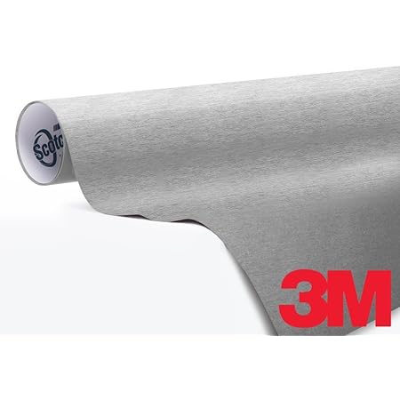 Amazon.com: 3M 1080 Brushed Aluminum Air-Release Vinyl Wrap Roll (1/2ft ...