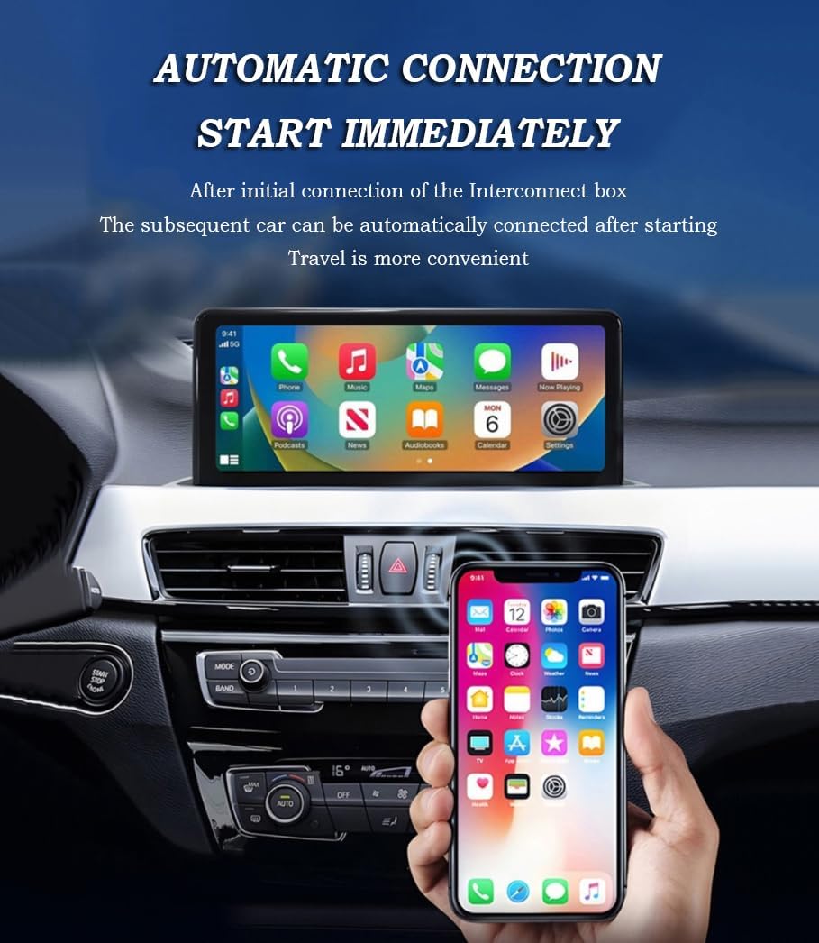 Bezprzewodowy adapter CarPlay i samochodowy do pilota 2017 2018 2019 2020 2021 2022 2023 2024 samochody z przewodowym CarPlay/Auto, 2 w 1 Plug and Play Dongle, szybkie Wi-Fi 5 GHz