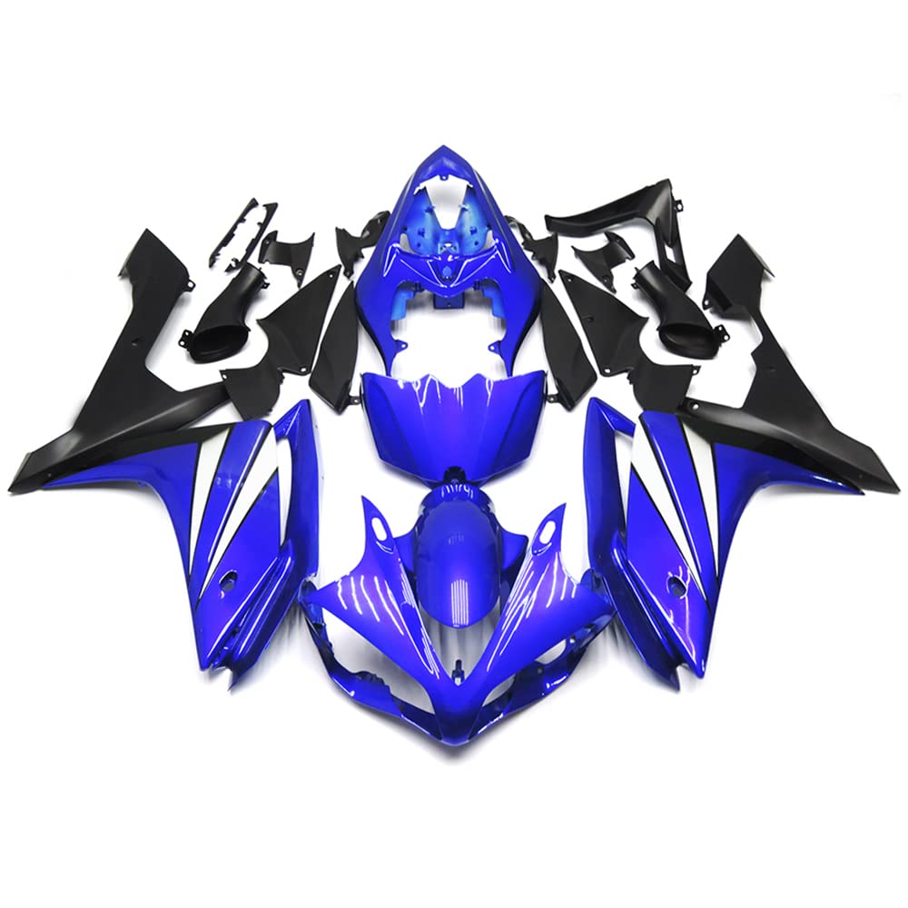 Motorcycle Fairings for Yamaha YZF R1 2007 2008 ABS Plastic Glossy Blue Black image 1