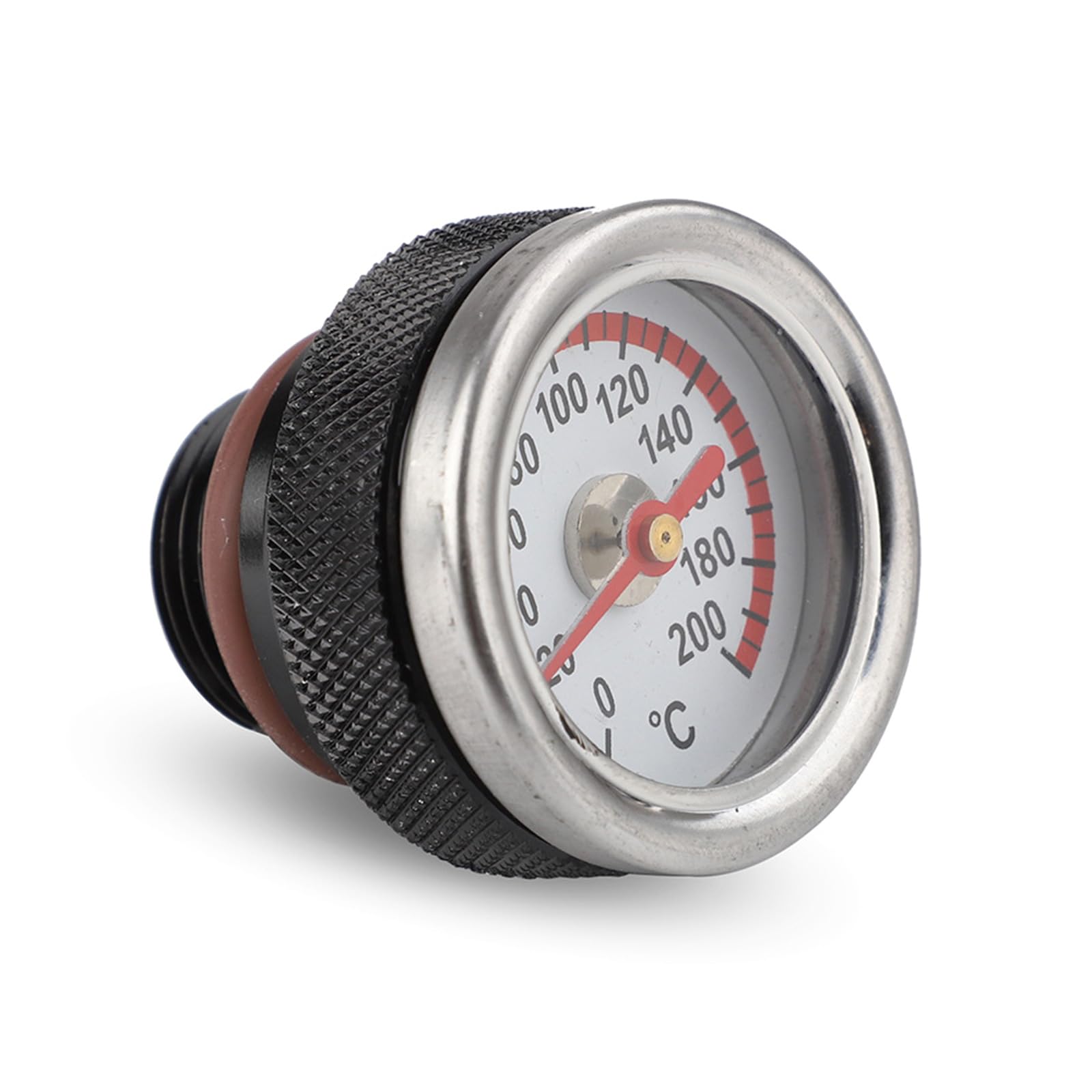 Termometro Per Olio Moto – Tappo Di Riempimento M20x1.5 Con Indicatore 0-200 °C, In Metallo, Facile Lettura, Adatto A Tutte Le Moto