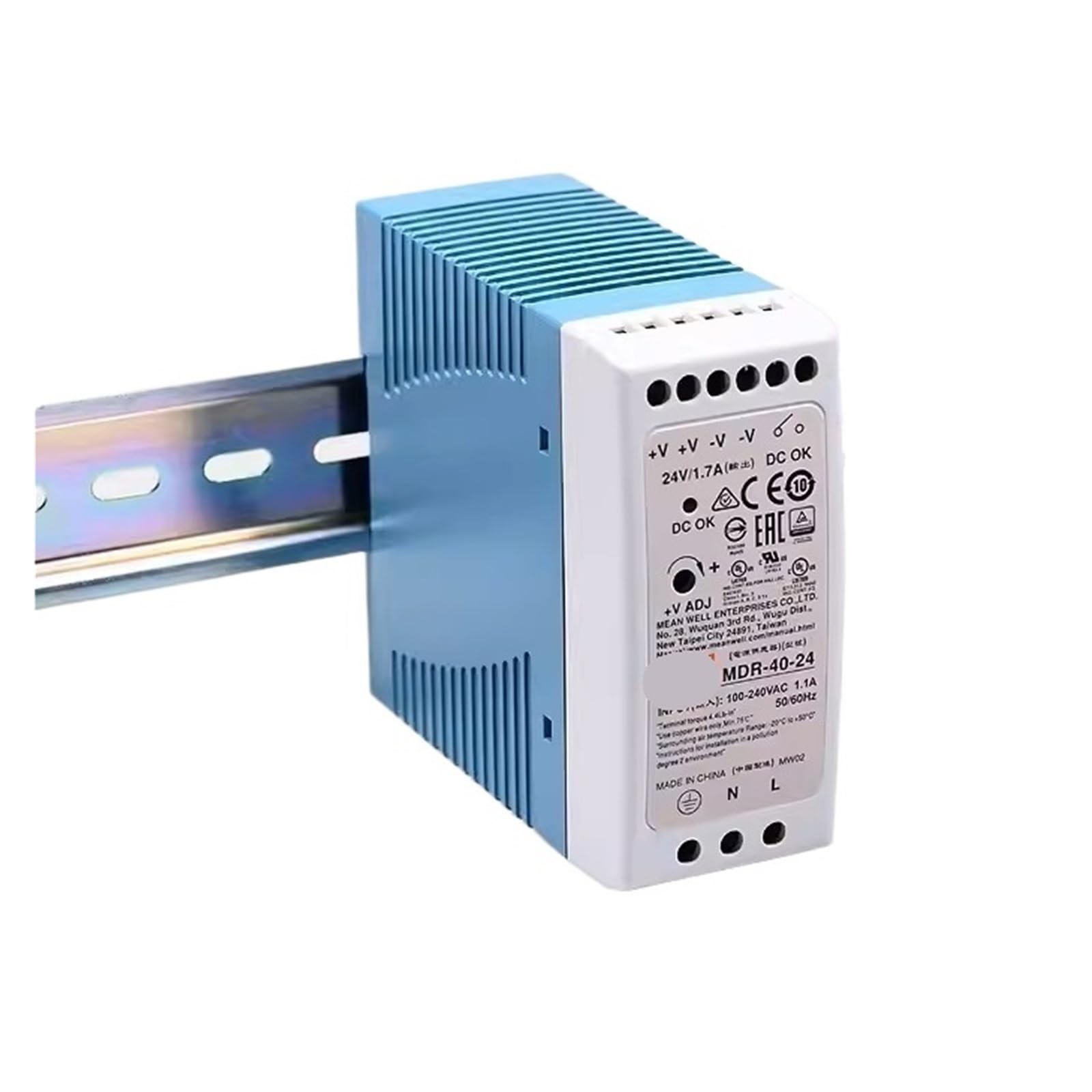 Alimentation rail 40W MDR-40-24 pour l'automatisation et la domotique résidentielle