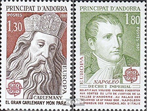 Prophila Collection Andorra - Francese Post Michel.-No..: 305-306 (Completa Edizione) 1980 personalità (Francobolli per i Collezionisti)