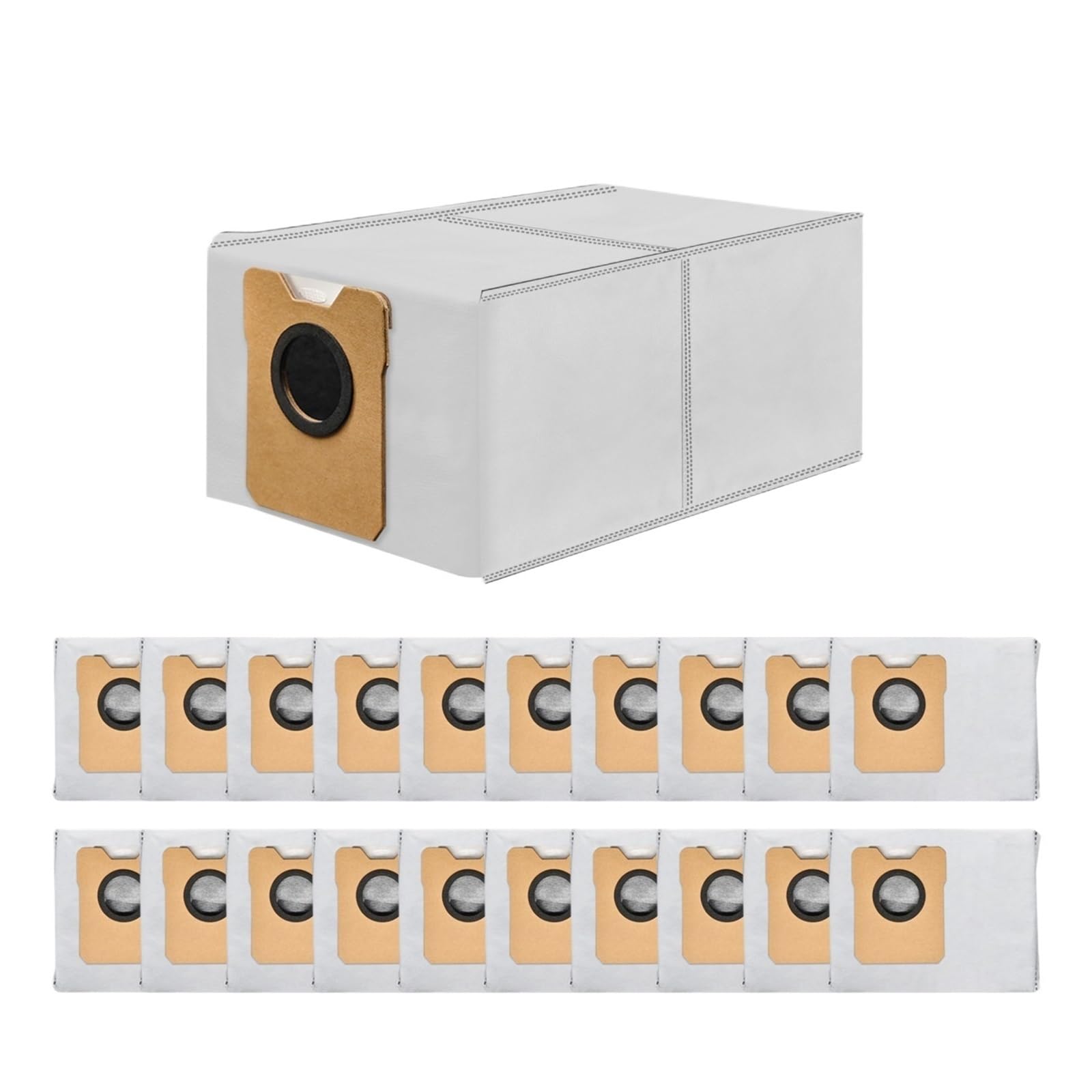 EEZII Replacement Dust Bags, Compatible For Eufy, C10 C20 Omni Vacuum, Vacuum Bags(20pcs)