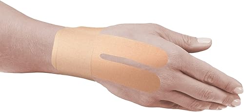 MUELLER Cinta deportiva CTTape, cinta atlética para aliviar el dolor del túnel carpiano, apoyo terapéutico para tendinitis y artritis, sin látex, 3
